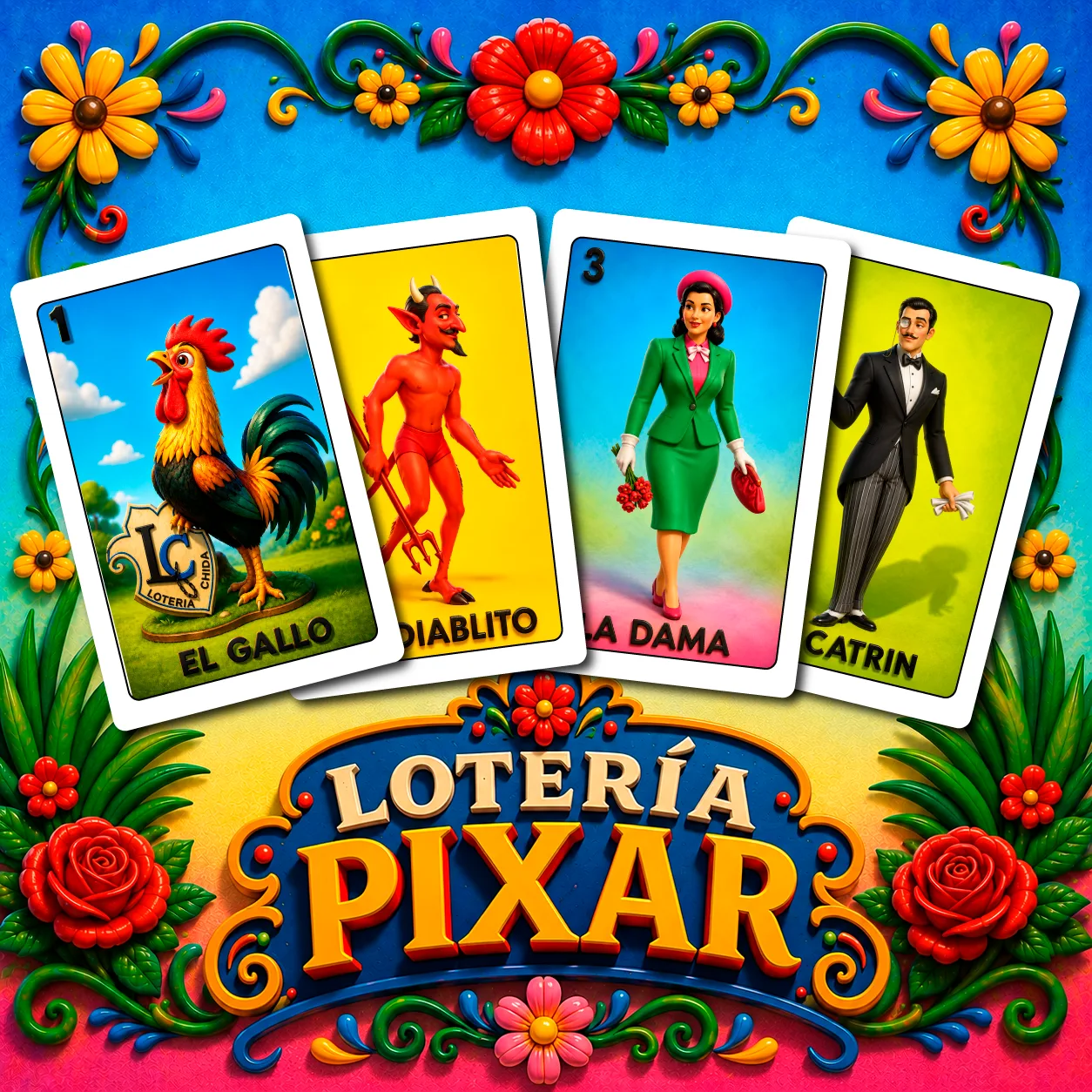 Lotería Pixar Mexicana - portada