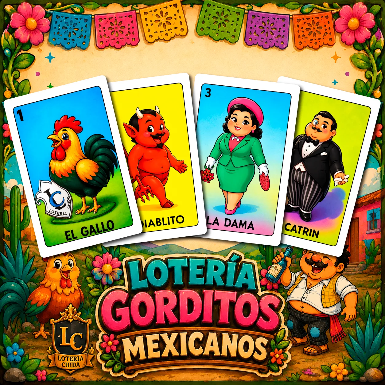 Lotería Gorditos Mexicanos - portada