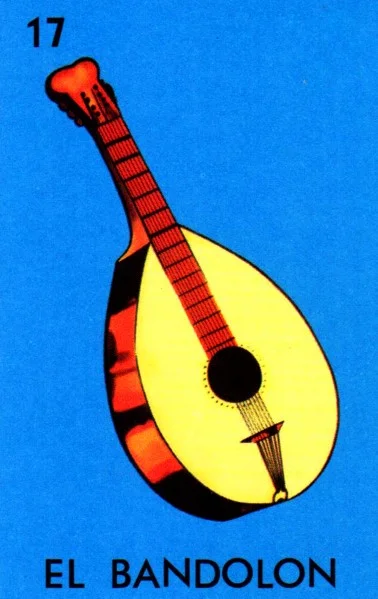 Carta El bandolon de la Loteria Mexicana
