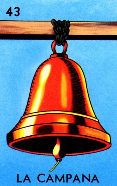 Carta La campana de la Loteria Mexicana